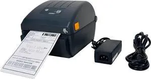 Ze bra ZP230d (ZP450 Replacement) Direct Thermal Bar code Label Printer Dispenser USB, Bundle with Power Supply