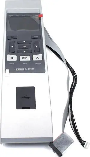 P1083320-001 Front Standard Control Panel for Ze bra ZT610 ZT610R Thermal Bar code Label Printer 203dpi 300dpi 600dpi