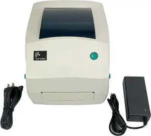 Ze bra TLP 2844 2844-10300-0031 Thermal Transfer Label Printer USB with AC Adapter