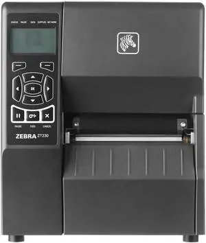 Ybpitt Ze bra ZT230 Thermal Transfer and Direct Thermal Industrial Label Printer with Ethernet, Serial, USB Connectivity - 4" Print Width, 203 DPI, 6 IPS, Monochrome Bar code - ZT23042-T