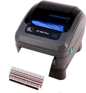 #S6B Ze bra ZP 500 Plus Label Printer ZP500-0103-0017 W/Prints, Power, USB Cables