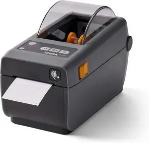 Ze bra ZD410 Direct Thermal Only Desktop Printer - Ethernet, Bluetooth, USB and USB Host Connectivity, 2" Print Width, 203 DPI, 6 IPS, Monochrome Bar code Label Printer - ZD41022-D01E00EZ