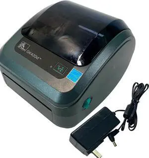 Ze bra GK420d Direct Thermal Bar code Printer USB LAN GK42-202210-00AU with Adapter