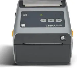 Ze bra ZD621 Direct Thermal Desktop Printer - Thermal Printer with 300 dpi & 4" Print Width - for Home Office - with USB, Serial, or Ethernet Connectivity