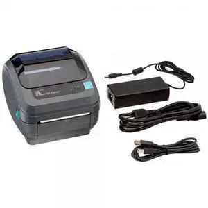 Ze bra GK420d Monochrome Desktop Direct Thermal Label Printer with Fast Ethernet Technology, 5 in/s Print Speed, 203 dpi Print Resolution, 4.09" Print Width, 100-240V AC