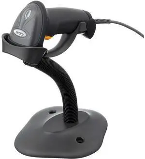 Ze,bra LS2208 Series Corded Handheld Standard Range Laser Scan,ner Kit with Stand