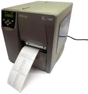 Ze bra S4M Direct Thermal Label Printer with USB, Serial and Parallel Ports, 6 in/s Print Speed, 203 dpi Print Resolution, 4.09" Print Width, 110/220 VAC