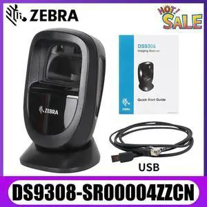 Ze,bra DS9308-SR00004ZZCN Handsfree 1D 2D QR Bar,code Scan,ner Kit W/ USB Cable