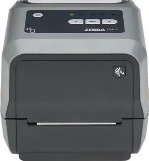 Ze bra ZD621 300dpi Thermal Transfer Desktop Printer, Print Width 4 inch, 6 IPS - Serial, USB, Ethernet, Bluetooth Connectivity ZD621t