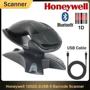 Honey,well 1202G-2USB-5 Bluetooth Wireless Single-Line Laser 1D Bar,code Scan,ner