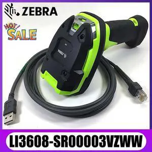 Ze,bra LI3608-SR00003VZWW Ultra-Rugged Handheld 1D Bar,code Scan,ner w/ USB Cable