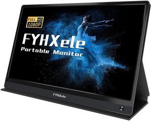 Portable Monitor Travel Screen Second 15.6 Inch FHD 1080P IPS External Monitor for Laptop with Dual Type-C Mini HDMI with Smart Cover & Dual Speakers, Plug & Play for PC Phone