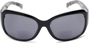 "The Fashionista" Women's Designer Bifocal Sunglasses +1.75 Black