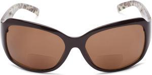 "The Fashionista" Women's Designer Bifocal Sunglasses +3.00 Brown