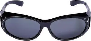 Women's Polarized Sunglasses that Fit Over Prescription Glasses Featuring Rhinestones