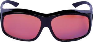 Extra Large Sunglasses that Fit Over Prescription Glasses Featuring (HD) Blue Blocker Lenses for Men and Women Gloss Black