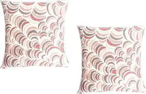 PRIMA LINEN 2-Pack Festive Slice Decorative Print (18"x18") Square Luxury Throw Pillow Cushion Cover Cases Collection Set PRIMA LINEN 2-Pack Festive Slice Decorative Print (18"x18") Square Luxury Throw Pillow Cushion Cover Cases Collection Set