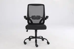 QIGRIF furniture Store Mesh Chair Home Office Chair High Back Mesh Computer Chair Adjustable Height Swivel Chair Ergonomic Office Chair for Office, Home, School Games Entertainment Office Rest (Black)