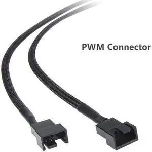 EN-Labs SATA to 3 Pin 4 Pin Fan Sleeved Power Splitter Cable Adapter,15Pin SATA to 2 x TX3 / TX4 (PWM) 12V PC Case Fan Cooler Y Splitter Power Extension Cord - 10 Inch,Black