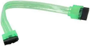 6 inch SATA3 SATA III 6Gb/s Serial ATA DATA cable w/ latch Locking for Hard Drive Disk HDD / SSD - UV Green