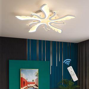 Garwarm LED Dimmable Ceiling Light,45W Modern Birds Shape Creative Ceiling Lamp Fixture,Bedroom Living Room Flush Mount Ceiling Light Metal Acrylic Ceiling Chandelier Lighting