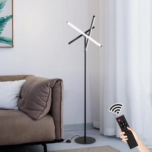 LED Floor Lamp, Modern Tall Standing Lamps with 3 Lights,30W 3 Color Temperature & Stepless Dimmable Brightness with Remote,66.5 in Corner Lamp for Living Room, Office, Hotel, Bedroom