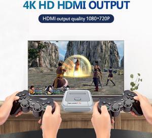vibebli Retro Game Console, Super Console X PRO Built-in 50,000+ Games, Video Game Console Systems for 4K TV HD/AV Output, Dual Systems, Compatible with PS1/PSP/MAME/ATARI 256G
