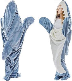 Shark Blanket Adult, Shark Blanket Super Soft Cozy Flannel Hoodie, Shark Blanket Hoodie,Shark Wearable Blanket, Shark Blanket Hoodie Sleeping Bag -S (39.3x27.5 inches)