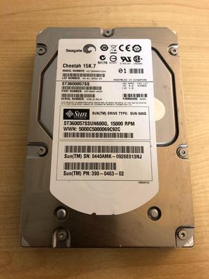 (NOT FOR HOME PC!) SUN 390-0463-02 600GB SAS 15000RPM 3.5'' ST3600057SS ST360057SSUN600G