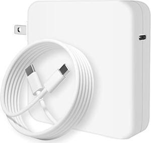 96W Usb C Charger Pd Fast Laptop Charger For Macbook Pro 16, 15, 14, 13 Inch, Macbook Air, Ipad Pro, Type C Ac Power Adapter Suits For Usb C Laptop And Phones Include 6.6Ft 5A C To C Cable