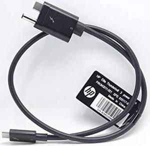 Thunderbolt 3 Cable: Custom End (Ac+Usb Type-C To Usb Type-C) For Hp Part Number: 843011-001