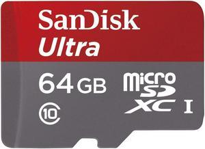 SanDisk 64GB Ultra microSDXC A1 UHS-I/U1 Class 10 Memory Card with Adapter, Speed Up to 120MB/s (SDSQUA4-064G-GN6MA)
