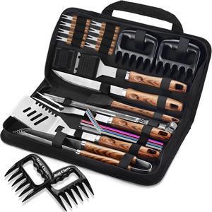 Stainless steel barbecue tool set, suitable for camping, tail party for men and women on Father's Day.