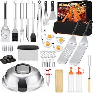 Stainless steel barbecue tool set, suitable for camping, tail party for men and women on Father's Day.