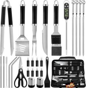 Stainless steel barbecue tool set, suitable for camping, tail party for men and women on Father's Day.