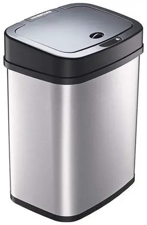 Wenger Kitchen Storage Bin 12L Stainless Steel Intelligent Sensor Trash Can with One-Touch Control and Adjustable Sensor Range for Home Organization