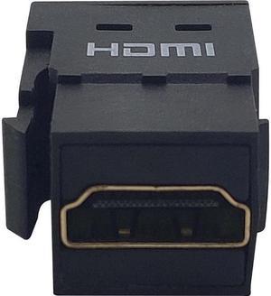 Tripp Lite HDMI Keystone Panel Mount Coupler (F/F), 8k Video @ 60Hz (4:4:4), HDCP 2.2, Black (P164-000-KPBK8K)