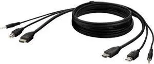 Belkin HDMI High Retention + USB A-B + Audio Passive Combo KVM Cable