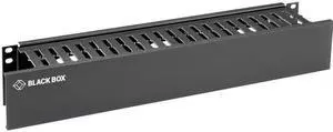 Black Box Horizontal IT Rackmount Cable Manager - 2U, 19" , Single-Sided, Black