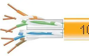 Black Box CAT6 550-MHz Solid Bulk Cable UTP CMP Plenum Orange 1000FT Pull-Box