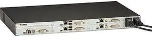 Black Box 6-Port DKM Modular Card Chasis with Redundant Power Option and Backplane