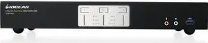 IOGEAR 2-Port 4K Dual View KVMP Switch with HDMI Connection, USB 3.0 Hub and Audio