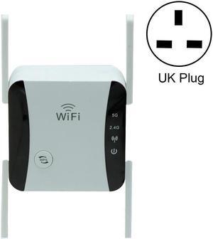 KP1200 1200Mbps Dual Band 5G WIFI Amplifier Wireless Signal Repeater, Specification:UK Plug
