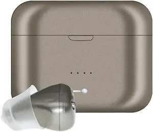 Digital Hearing Aids Rechargeable SR101 Audifonos 10 Channels Hearing Device 5 Colours Hearing Amplifier for Elderly Pearl grey-Left