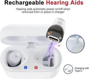 Elderly Rechargeable Magnetic Hearing Aid USB Mini Inner Ear Portable Amplifier SR02 Adjustable Audio