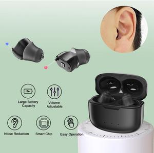 Elderly Hearing Aids Noise Reduction CIC Rechargeable Mild To Moderate Hearing Loss Adult Comfort Digital Hearing Amplifier