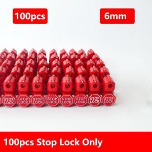100pcs/Bag Red 6mm Stop Lock Store Display Security Hook Stem&peg Stoplok Plastic Anti-Theft Hook Stoplock EAS Security Tag
