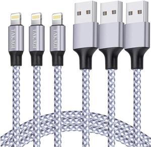 [Apple MFi Certified] iPhone Charger, Lightning Cable 3PACK 6FT Nylon Braided USB Charging Cable High Speed Transfer Cord Compatible with iPhone 14/13/12/11 Pro Max/XS MAX/XR/XS/X/8/iPad