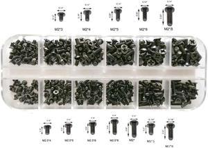Persberg 360pcs 12sizes Laptop Notebook Tiny Computer Replacement electronic Screws Assortment Kit BlackM2 M25 M3for Lenovo Toshiba Gateway Samsung HP IBM Dell Sony Acer Asus Hard Disk SATA SSD M2