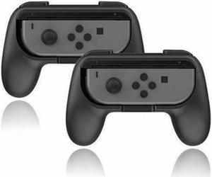 New Black 2pcs Joy-Con Grips Compatible with Nintendo Switch 1 year Guarantee